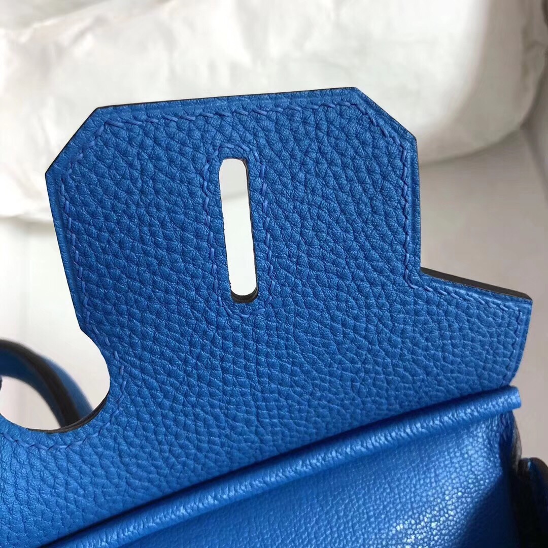 Hermes Birkin 30CM Togo Leather Handbag Peacock Blue